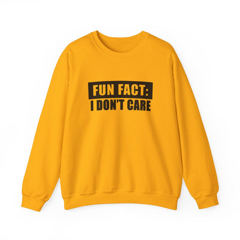 Fun Fact: I Don't Care (Pittsburgh Sarcasm Series) - Heavy Blend™ Crewneck Sweatshirt Sweatshirt - YinzerShop