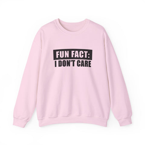 Fun Fact: I Don't Care (Pittsburgh Sarcasm Series) - Heavy Blend™ Crewneck Sweatshirt Sweatshirt - YinzerShop