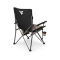 West Virginia Mountaineers - Big Bear XXL Camping Chair with Cooler  Picnic Time Family of Brands Black  