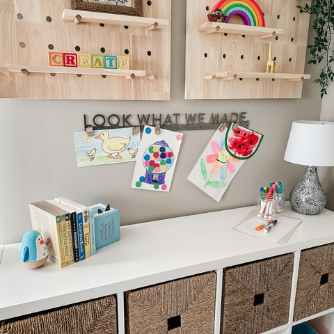 'Look What We Made' Magnetic Bar (sans serif font)