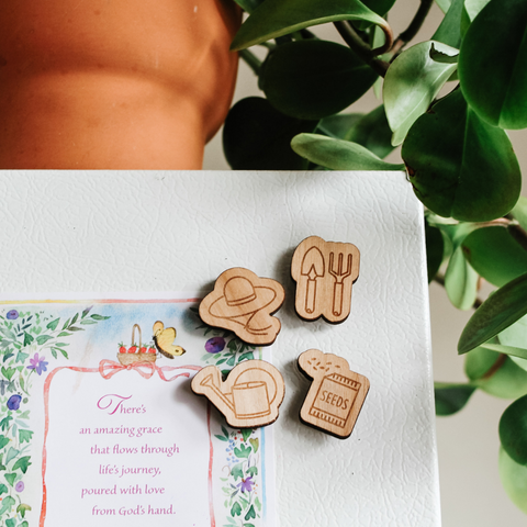 Gardening Magnets, Pack of 4