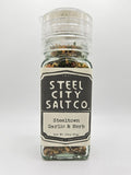 Garlic Herb Seasoning - Steeltown Pink Himalayan Salt | Adjustable Grinder Cap - YinzerShop