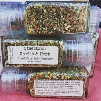 Garlic Herb Seasoning - Steeltown Pink Himalayan Salt | Adjustable Grinder Cap - YinzerShop