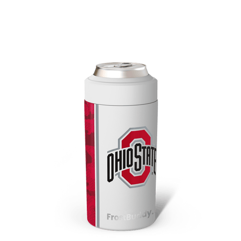 Ohio State Buckeyes Universal Can Cooler - Stainless Steel Insulated Drinkware