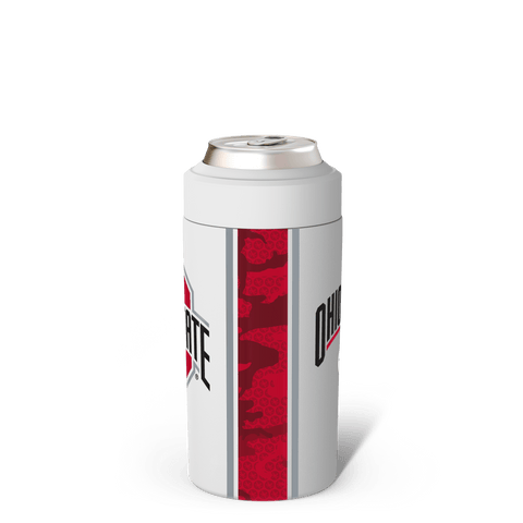 Ohio State Buckeyes Universal Can Cooler - Stainless Steel Insulated Drinkware