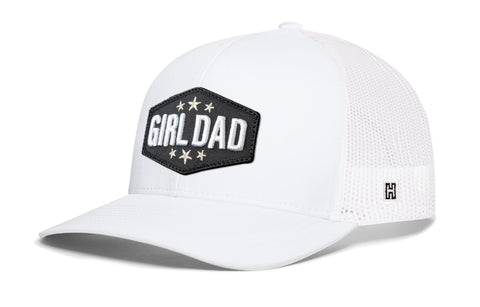 Girl Dad Trucker Hat | Black Snapback Adjustable Cap With Breathable Mesh - Haka Hat Trucker - YinzerShop