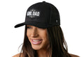 Girl Dad Trucker Hat | Black Snapback Adjustable Cap With Breathable Mesh - Haka Hat Trucker - YinzerShop