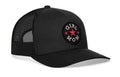 Girl Mom Trucker Hat | Black Snapback Adjustable 6-Panel Cap with Embroidered Patch - Haka Hat Trucker - YinzerShop