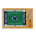 Glass Cutting Board - Penn State Nittany Lions Football Field | Cheese Knife Set & Bamboo Tray Licensed - YinzerShop