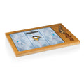 Glass Cutting Board - Pittsburgh Penguins Icon Rectangular Bamboo Cheese Board Set Licensed - YinzerShop