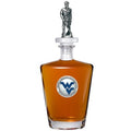 Glass Decanter West Virginia University - 25 Ounce Handcrafted Pewter Gift Decanter - YinzerShop