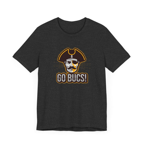 Go Bucs Pirate Design - Unisex Jersey Short Sleeve Tee T-Shirt - YinzerShop