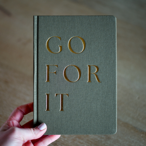 GO FOR IT Fabric Journal