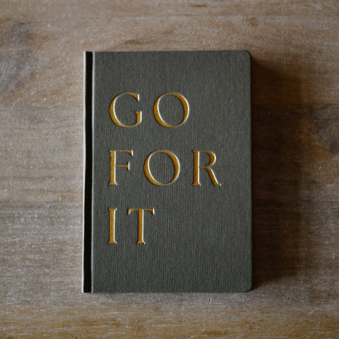 GO FOR IT Fabric Journal