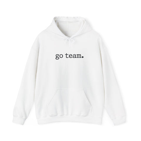 go team embroidered minimalist hoodie | simple sports slogan Hoodie - YinzerShop
