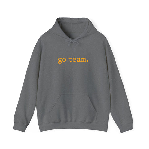 go team embroidered minimalist hoodie | simple sports slogan Hoodie - YinzerShop