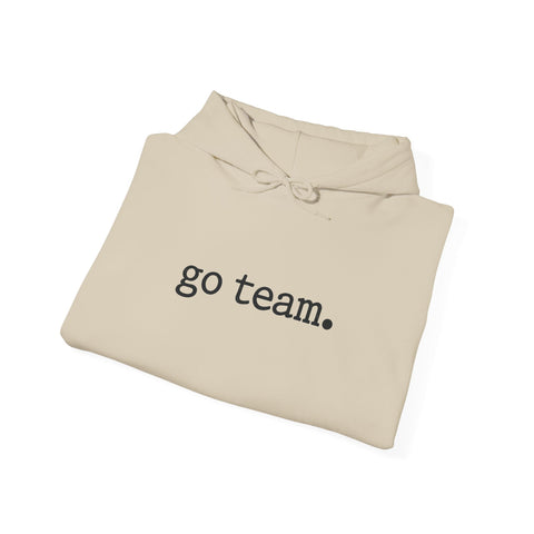 go team embroidered minimalist hoodie | simple sports slogan Hoodie - YinzerShop