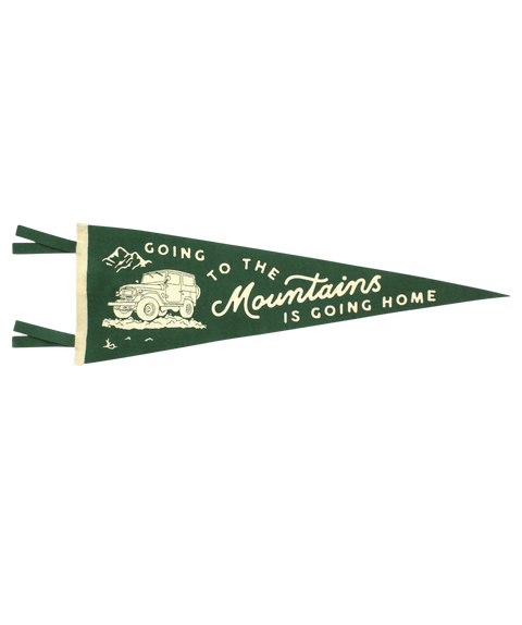 Going to the Mountains is Going Home Vintage Inspired Pennant Pennant - YinzerShop