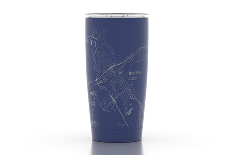 Home Town Map 20 oz Insulated Pint Tumbler Tumbler 20oz Well Told