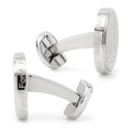 Golf Silver Cufflinks – Men's Brushed Metal Golf-Themed Accessories Gift Cufflinks - YinzerShop