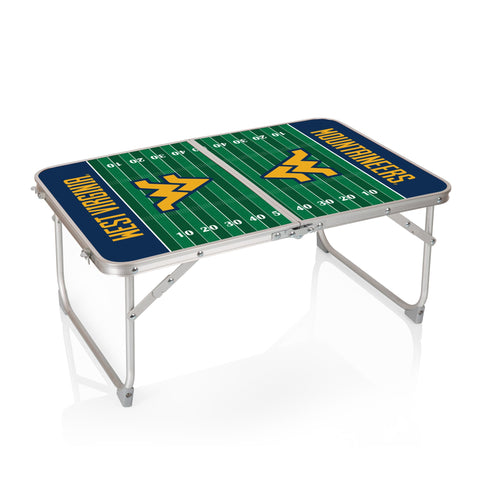 West Virginia Mountaineers - Concert Table Mini Portable Table  Picnic Time Family of Brands   