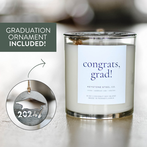 Graduation Candle + Ornament Set
