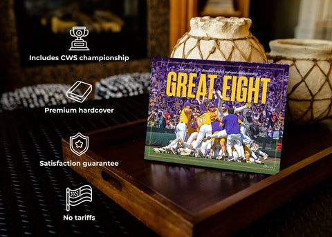 Great Eight: The story of LSU Baseball's eighth national championship Book - YinzerShop