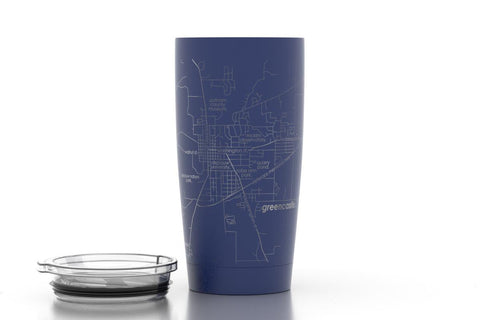 Home Town Map 20 oz Insulated Pint Tumbler Tumbler 20oz Well Told