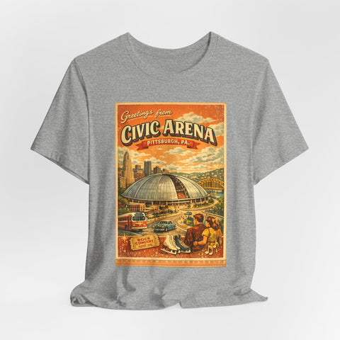 Greeting From Civic Arena (The Igloo) - Unisex Jersey Short Sleeve Tee T-Shirt - YinzerShop