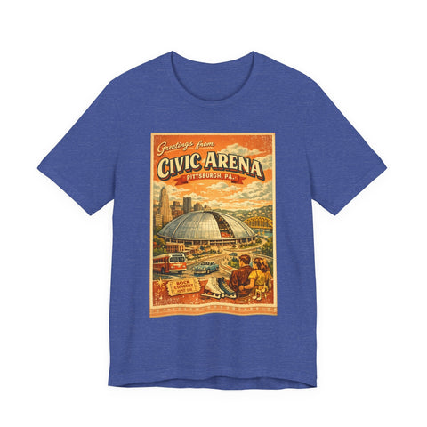 Greeting From Civic Arena (The Igloo) - Unisex Jersey Short Sleeve Tee T-Shirt - YinzerShop