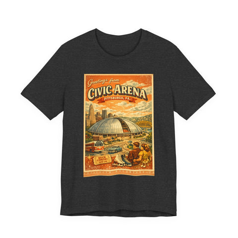 Greeting From Civic Arena (The Igloo) - Unisex Jersey Short Sleeve Tee T-Shirt - YinzerShop