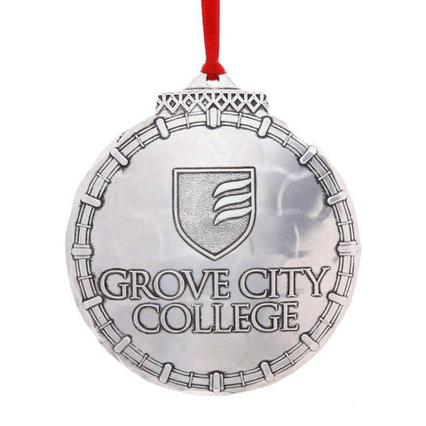 Grove City Wolverines Ornament - Wendell August Forge Classic Round Holiday Decor Ornament - YinzerShop