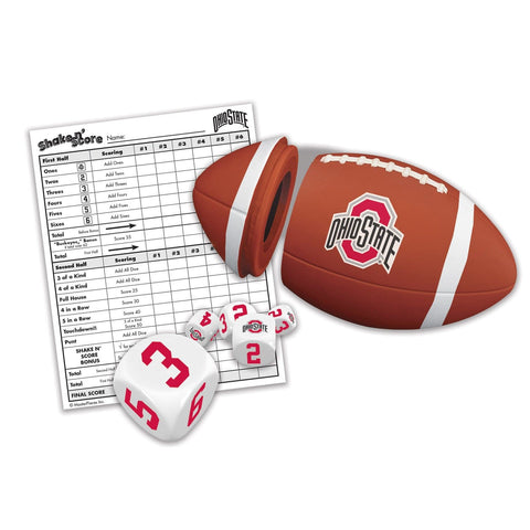 Ohio State Buckeyes Dice Game | Family Travel Dice Game Set for Tailgate Parties