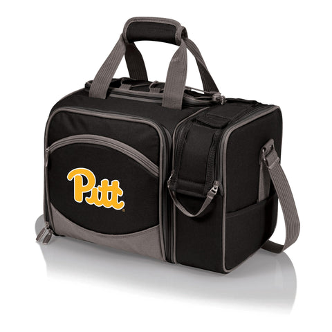 Pittsburgh Panthers - Malibu Picnic Basket Cooler Picnic Basket Cooler Picnic Time Family of Brands Black  