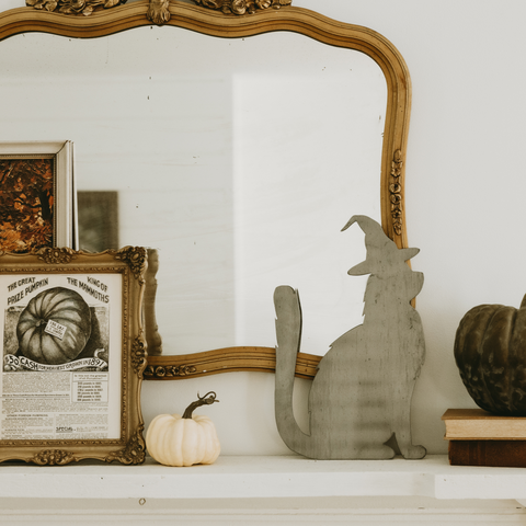 Halloween Cat Wall Decor Sign