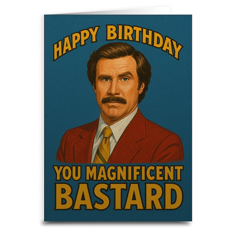 Ron Burgundy Birthday Greeting Card