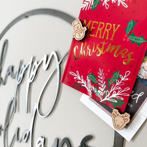 Happy Holidays Magnetic Circle Sign