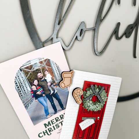 Happy Holidays Magnetic Circle Sign