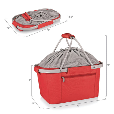 Ohio State Buckeyes - Metro Basket Collapsible Cooler Tote  Picnic Time Family of Brands   