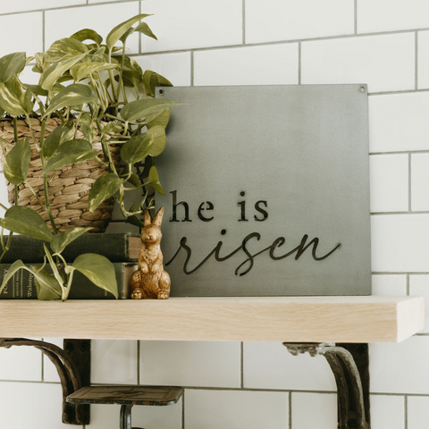 'He is Risen' Wall Decor Sign