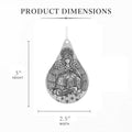 Healing Angel Ornament – Wendell August Forge Teardrop Keepsake for Emotional Healing Ornament - YinzerShop