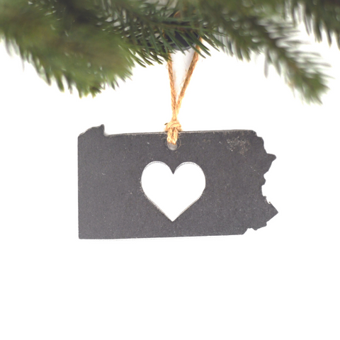 Pennsylvania Heart Ornament
