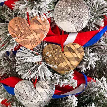 Heart of America Ornament (Aluminum) - YinzerShop