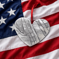 Heart of America Ornament (Aluminum) - YinzerShop