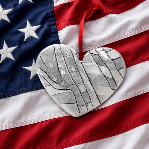 Heart of America Ornament (Aluminum) - YinzerShop