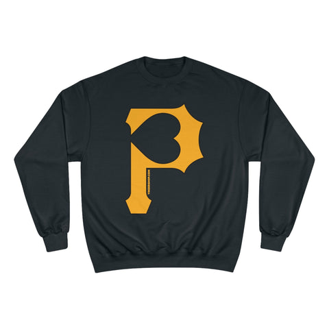 Heart of Pittsburgh - P for Pittsburgh Series - Champion Crewneck Sweatshirt Sweatshirt - YinzerShop
