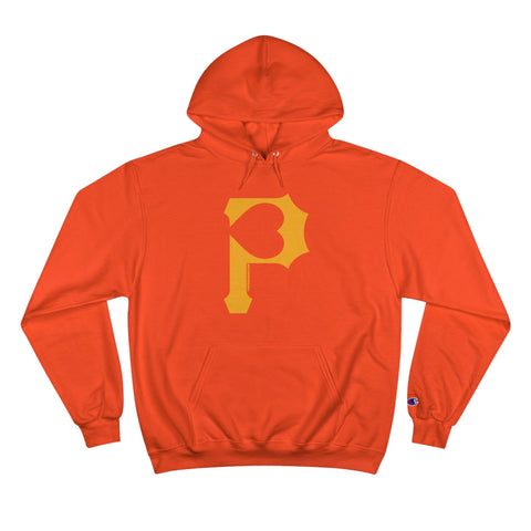 Heart of Pittsburgh - P for Pittsburgh Series - Champion Hoodie Hoodie - YinzerShop