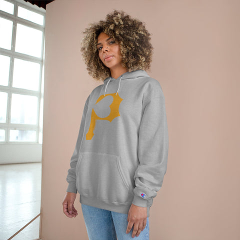 Heart of Pittsburgh - P for Pittsburgh Series - Champion Hoodie Hoodie - YinzerShop