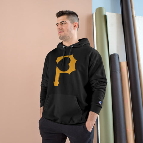 Heart of Pittsburgh - P for Pittsburgh Series - Champion Hoodie Hoodie - YinzerShop