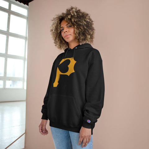 Heart of Pittsburgh - P for Pittsburgh Series - Champion Hoodie Hoodie - YinzerShop